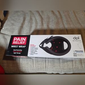 New DPL Wrist Wrap Black Pain Relief Light Therapy System Rechargeable Wireless